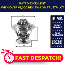 Coolant Thermostat fits FORD TOURNEO CONNECT TDCi 1.8D 02 to 13 Gates 1086282