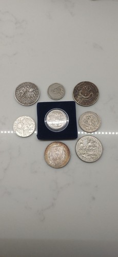 Rare old coin collection world - old,
