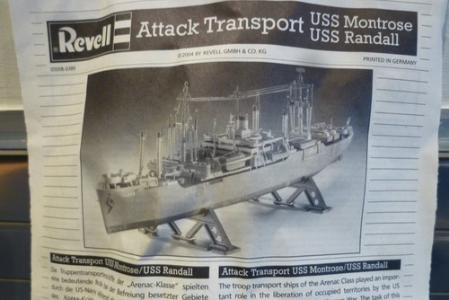 Revell 375 uss montrose - 1/375,