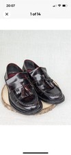Ikon Original Selecta Oxblood Leather Tassel Loafers Size 5/38 Retro