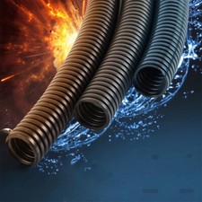 10/30/50M Corrugated Pipe Split/Closed Tubing Wire Conduit Cable Protection Pipe