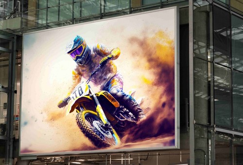 Motocross racing poster - motocross, trippy