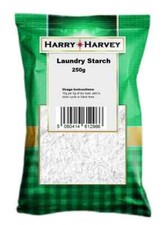 2x250g Laundry Starch Powder Linens Chef Whites Shirts Clothes Sheets Maize 500g