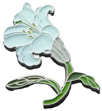 Lily Flower Pin Badge Lilium