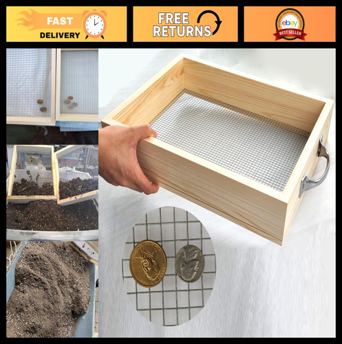 Metal soil sifter - metal, 3/8"