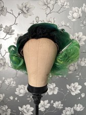 Rooted Green Short Curly Drag