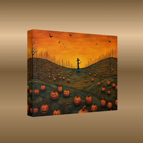 Pumpkin patch scarecrow matte - patch,