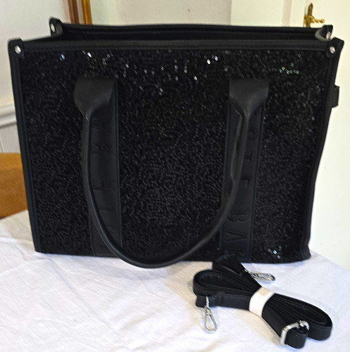 Women large black sequin - large,