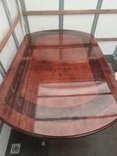 A lacquered table and 6