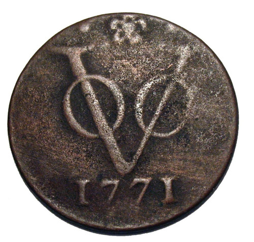 Old colonial coins 1771 copper - colonial,