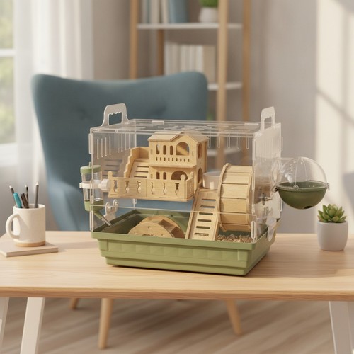 Acrylic hamster cage - cage, 8