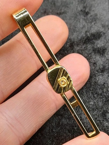 Vintage gold plated tie - vintage,