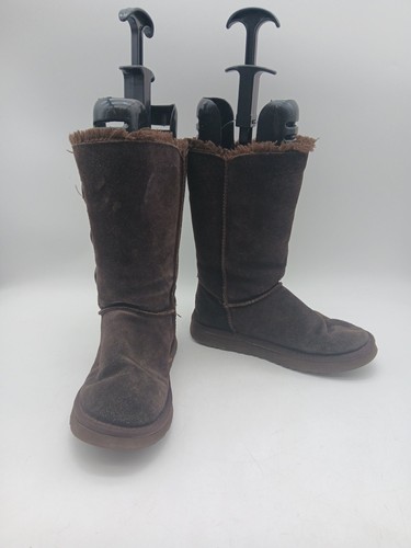 Ugg brown suede button boots - ugg,