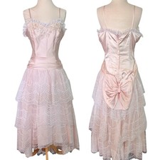 Vtg 80s Flirtations Prom Gown