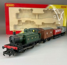 Boxed Hornby R2670 Railroad Train Pack GWR 104 Steam Tank Loco + Wagons OO Gauge