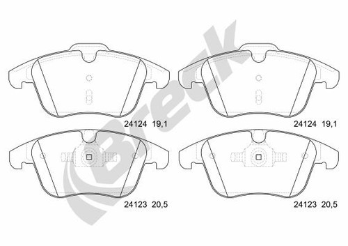 New brake pad set disc - brake, set,