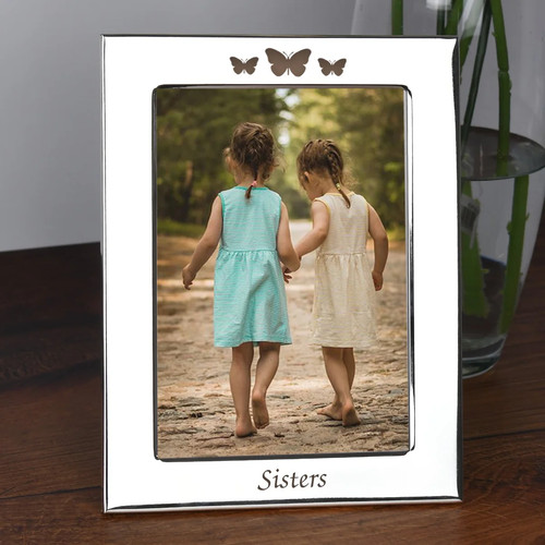 Silver 5x7 sisters - silver, frame
