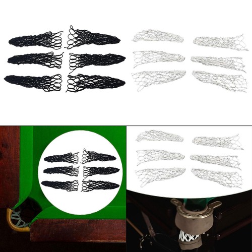 6pcs pool table pocket mesh - 6pcs,