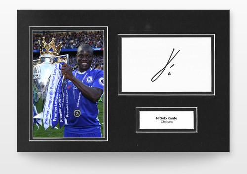 Golo kante signed 12x8 photo - kante,