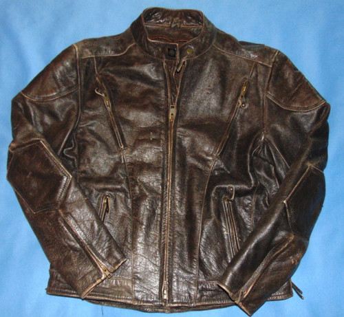 Vintage brown leather - brown,