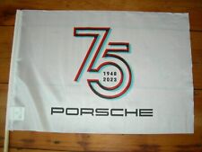 GENUINE PORSCHE 75 YEAR ANNIVERSARY FLAG