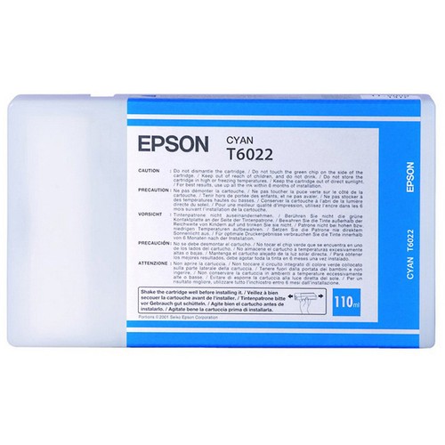 Genuine epson t6022 cyan - genuine,