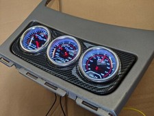 BMW 1 Series E81 E82 E87 E88 Centre Console Gauge Holder 52mm - Carbon fibre ABS