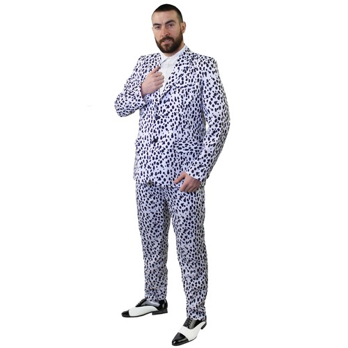 Dalmatian print suit - dalmatian,