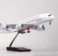 45cm A380 Airbus Emirates With Wheels Aircraft Plane Model Gift