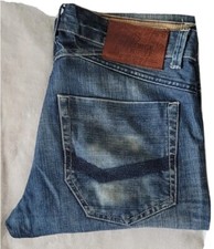 Ex-Debenhams Men's Lt Blue Boot Cut Jeans 34R By St George By Duffer (...