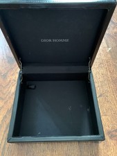 CHRISTIAN DIOR HOMME BLACK FAUX LEATHER BOX