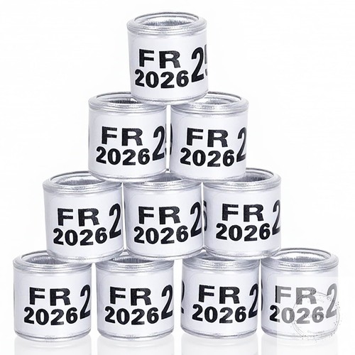 100pcs aluminium pigeon leg - aluminium,