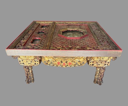 Ornate antique chinese carved - antique,