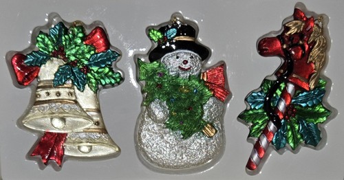 Vtg lot piece - (3), painted