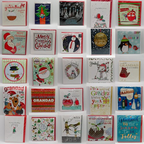Grandad christmas cards choice - cards,