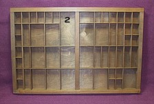 VINTAGE PRINTERS WOODEN TYPE CASES