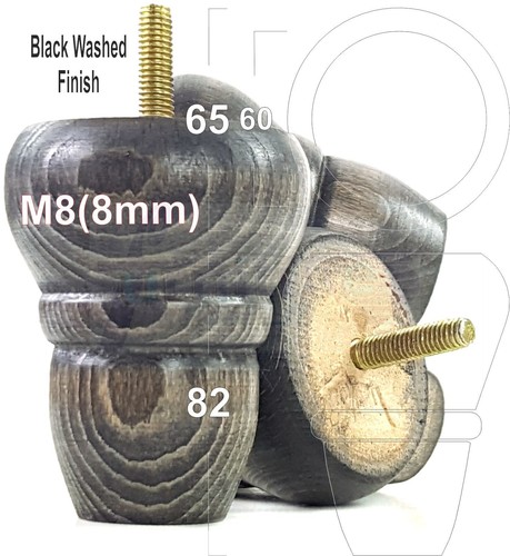 Turned wood repacement - 4x,