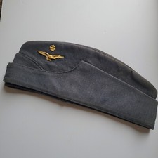 WW2 RAF OFFICERS SERVICE SIDE CAP,  WWII MILITARY HAT WWII