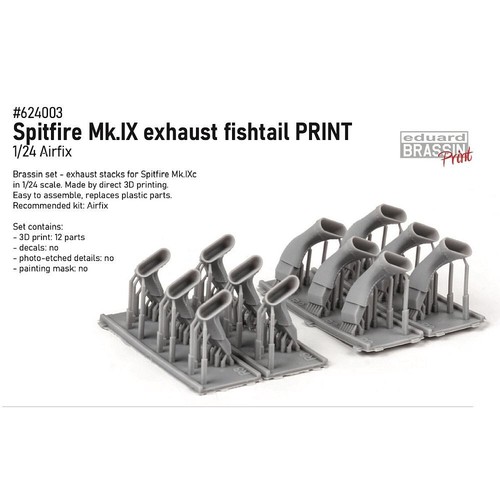 Spitfire ix exhaust - 1:24,