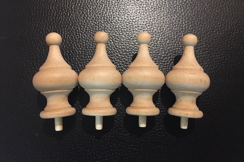 Antique clock parts finials - clock,