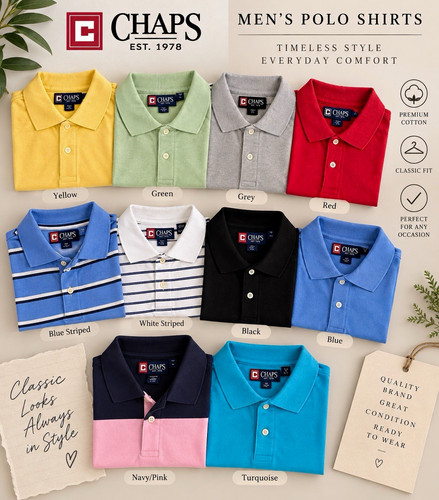 Chaps men polo shirts job - chaps,