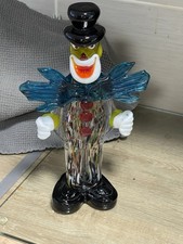 Murano Glass Clown Figurine 10 1/2” Tall Weight 1kg Excellent Condition