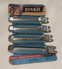 Vintage 1940s Dinkie Hair Curling Clips