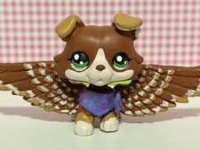 CUSTOM Hand Painted LPS Littlest Pet Shop Collie Dog With Wings