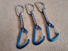 DMM climbing quick draws x 3