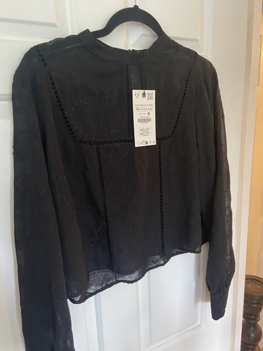 Zara boho sheer - sheer, black