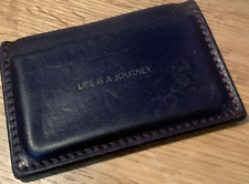 Amanda Wakeley ladies brown leather card holder - life is a journey
