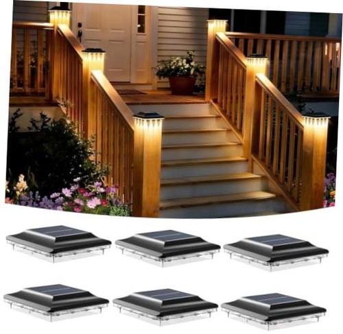 4x4 solar post cap lights - solar,