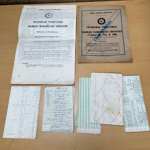 Railway working timetable - working,