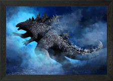 Godzilla's Profile Framed Wall